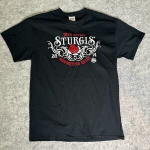 Sturgis Motorcycle Rally 2014 - NWT MEDIUM - 74th Annual Rose - OFFICIAL